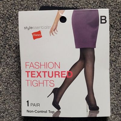 Hanes Stylessentials Texture Black B Tights